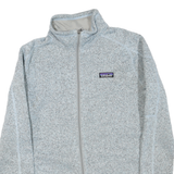 PATAGONIA Womens Grey & Light Grey Zip Jacket XL Polyester Blend Knit