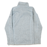 PATAGONIA Womens Grey & Light Grey Zip Jacket XL Polyester Blend Knit