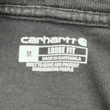 Carhartt Long Sleeve T-Shirt - Medium Black Cotton