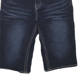 HYDRAULIC Womens Denim Blue Casual Shorts S W28 Embroidered Pockets