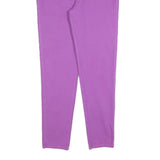 Womens Cotton Blend Lilac Slim Zip Trousers W32 L30 Stylish Casual Fit
