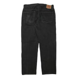 LEVI'S 505 Mens Regular Fit Straight Denim Jeans Black W38 L32 Classic Zip