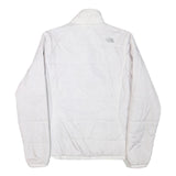 THE NORTH FACE Womens White Jacket M Polyester Blend Plain Outdoor Zip Warm