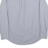 TOMMY HILFIGER Mens Blue Check Shirt L Cotton Blend Long Sleeve Button Collar
