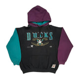 Mighty Ducks Nutmeg Graphic Hoodie - Large Black Cotton