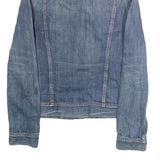 LEE Womens Blue Denim Jacket L Cotton Button Closure Classic Fit Plain