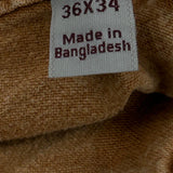 Carhartt Double Knee Carpenter Trousers - 34W 34L Brown Cotton
