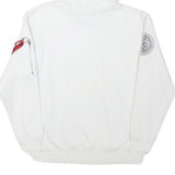 ALPHA INDUSTRIES Mens White NASA Pullover Hoodie M Space Flight Graphic