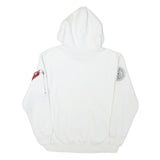 ALPHA INDUSTRIES Mens White NASA Pullover Hoodie M Space Flight Graphic