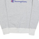 CHAMPION Mens Grey Crew Neck S Cotton Blend Pullover Sweatshirt