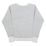 CHAMPION Mens Grey Crew Neck S Cotton Blend Pullover Sweatshirt