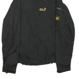 JACK WOLFSKIN Mens Black Outdoor Jacket S Polyester Plain Lightweight Zip Up