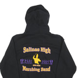 CHAMPION Mens Black Salinas High Marching Band Pullover Hoodie M Cotton Blend