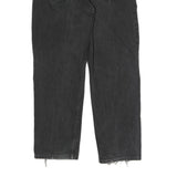 LEVI'S Mens Black Regular Fit Straight Denim Jeans W34 L29 Classic Zip Closure