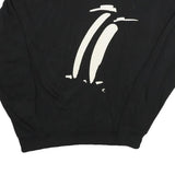 ELLEN RICHARD Womens Black Crew Neck S Cotton Blend Pullover Sweatshirt