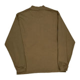 Vintage Supreme Long Sleeve T-Shirt - Small Khaki Cotton