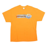 GILDAN Mens Orange Federated 400 Richmond Virginia Graphic T-Shirt XL Short