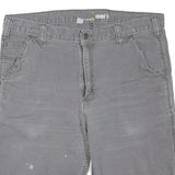 CARHARTT Mens Grey Casual Relaxed Fit Cotton Blend Shorts L W36 Workwear Durable