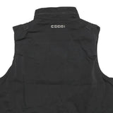 COOGI Mens Black Zip Jacket 2XL Polyester Plain Functional Pockets Sleeveless