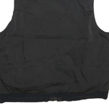 COOGI Mens Black Zip Jacket 2XL Polyester Plain Functional Pockets Sleeveless