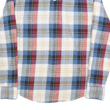 LEVI'S Mens Blue & Red Check Shirt M Long Sleeve Cotton Blend Casual Western