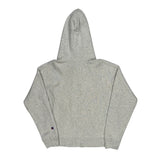 Reverse Weave Champion Hoodie - Small Grey Cotton Blend