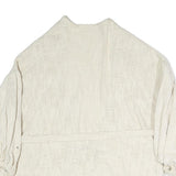 SUNDRESS Womens Cream Jacket XS Polyester Blend Plain Drawstring Casual