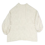 SUNDRESS Womens Cream Jacket XS Polyester Blend Plain Drawstring Casual