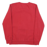 LEVI'S Boys Red XL Sweatshirt Cotton Blend Crew Neck Logo Print Pullover
