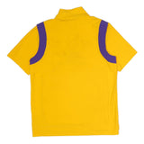 NIKE Mens Yellow & Purple Logo Zip Jacket M Polyester Short Sleeve Sports