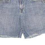 TOMMY HILFIGER Womens Denim Blue Boyfriend Shorts UK 8 W30 Casual Cotton