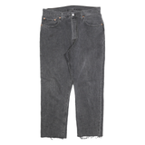 LEVI'S 501 Mens Jeans Black Regular Straight Denim Rinse W31 L26 Classic Button