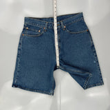 Levis Denim Shorts - 32W 10L Blue Cotton