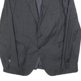 BOGGI Mens Grey Wool Jacket L Button Classic Jacket Formal Lightweight