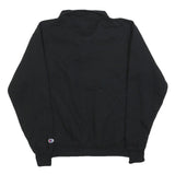 CHAMPION Mens Black Class of 2016 Half Zip M Sweatshirt Cotton Blend Casual