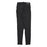 LEVI'S 721 Womens Slim Black Denim Light W27 L30 Skinny Jeans Zip Closure