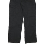 DICKIES Mens Cotton Blend Black Regular Cargo Trousers W33 L32 Workwear Utility