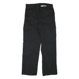DICKIES Mens Cotton Blend Black Regular Cargo Trousers W33 L32 Workwear Utility