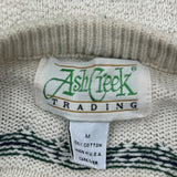 Ash Creek Trading Striped Sweater - Medium Black Cotton