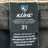 Kuhl Double Knee Carpenter Shorts - 31W 10L Brown Cotton
