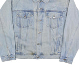 WRANGLER Mens Blue Denim Jacket XL Cotton Button Closure Classic Fit Casual