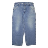 CARHARTT Mens Jeans Blue Regular Straight Denim Light W38 L30 Workwear