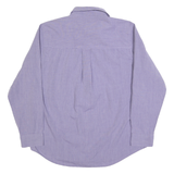 CHAPS Mens Purple Plain Shirt Button-Down Collar Long Sleeve L Classic Fit