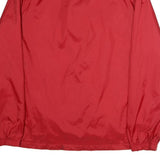 ELLWOOD Mens Red Button Jacket XL Polyester Plain Lightweight Casual