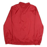 ELLWOOD Mens Red Button Jacket XL Polyester Plain Lightweight Casual