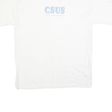 JANSPORT Mens White CSUS Graphic T-Shirt 2XL Short Sleeve Crew Neck Cotton Blend