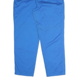 HUNT Womens Cotton Blend Blue Regular Fit Straight Leg Trousers W28 L30 Casual