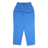 HUNT Womens Cotton Blend Blue Regular Fit Straight Leg Trousers W28 L30 Casual