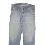LEVI'S Mens Regular Fit Light Blue Denim Jeans W32 L29 Zip Closure Classic Style