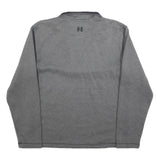 HARLEY DAVIDSON Mens Grey Plain Pullover Crew Neck Basic Knit M Jumper Polyester